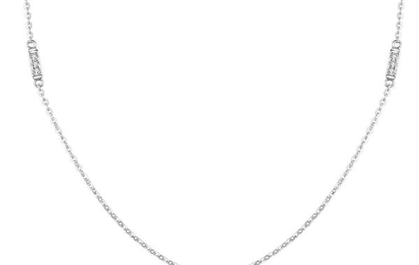 Infinite Sparkle: Silver Diamond Necklace