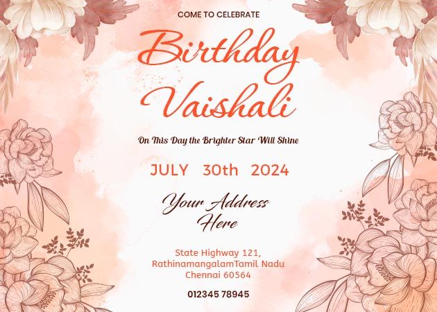 birthday invitation party template