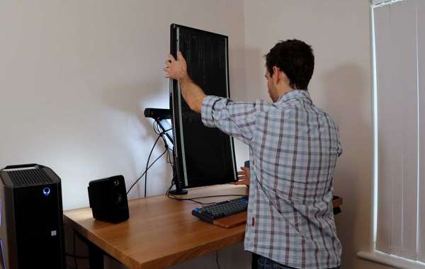 Using the Fully Jarvis Standing Desk in a Standing Position