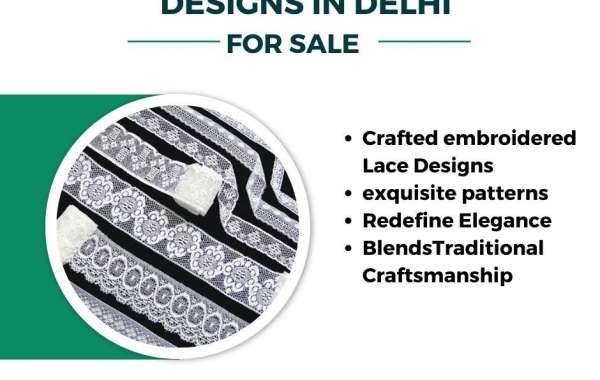 Exquisite Embroidered Lace Designs in Delhi