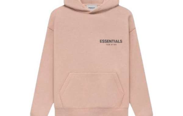 Pink Essentials Hoodie Modern Streetwear