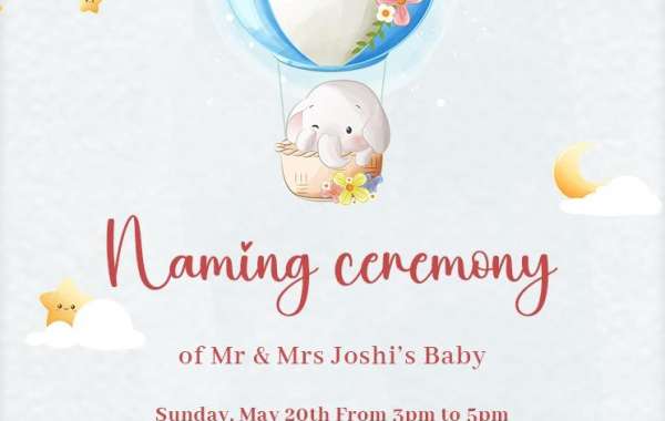 The Invitation Card for Naming Ceremony