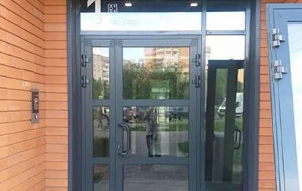 Aluminum profile entrance panels