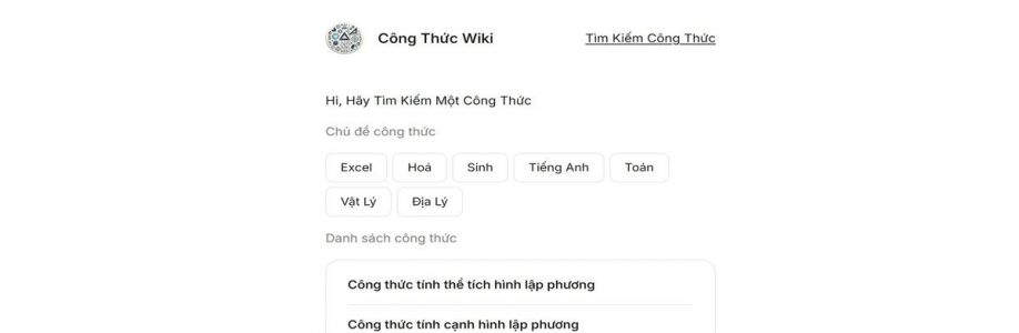 Công Thức Wiki Cover Image