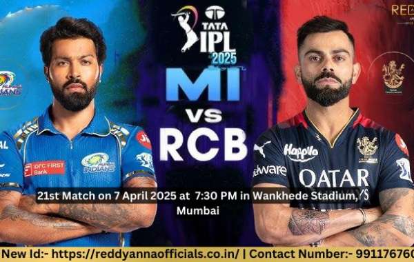 Reddy Anna Welcomes You to the Online Cricket Exchange World – Compete to Win as MI Takes on RCB in the 2025 IPL at Wank