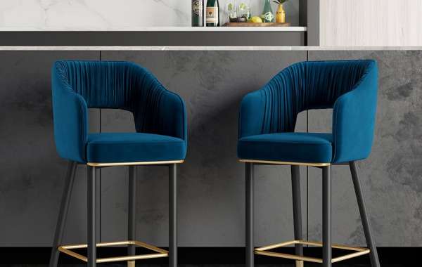 What are some popular color choices for velvet bar stools?